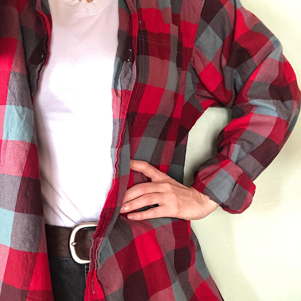 Men’s XL Colombia Plaid Button Up Shirt